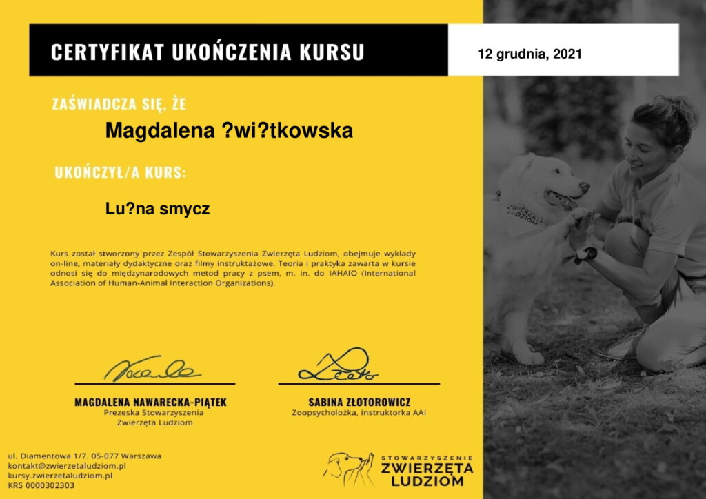 Certyfikowany Behawiorysta
